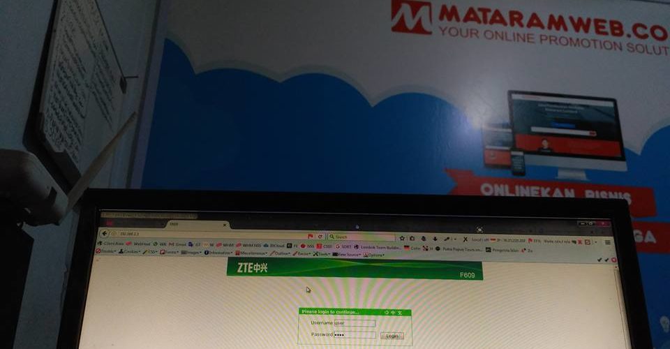 Cara reset password modem ZTE F609 | Mataram Web