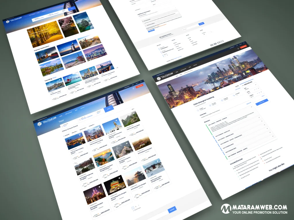 contoh desain web travel