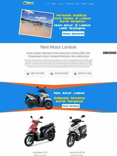Rental Motor Lombok