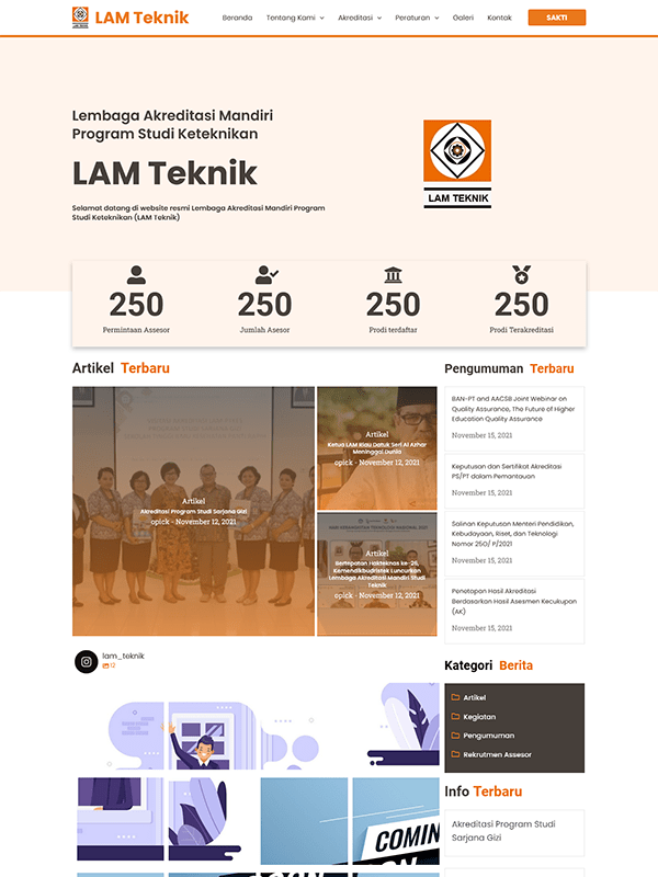 website lam teknik