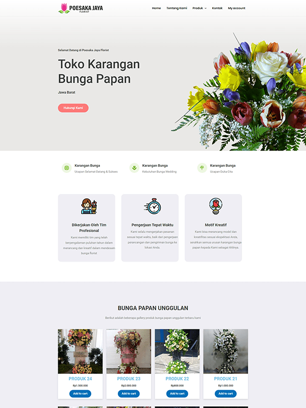 Website Toko Bunga