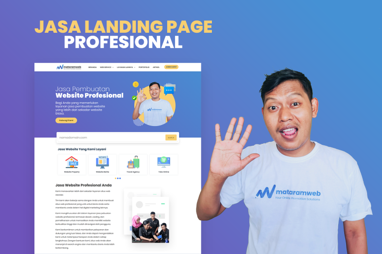 jasa landing page profesional
